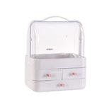 Double Door Dust Cover Makeup Storage Box Cosmetic Organizer Pi-Mart