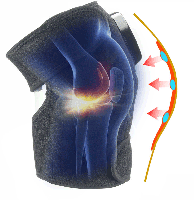 Electric Infrared Heating Knee Massager Wrap Elbow Joint Support Vibration Therapy Physiotherapy Machine Pain Relief Massageador Pi-Mart