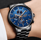Men's Waterproof  Watch With Chronometers And Date Display Unique Design Perfect Gift Stevvex