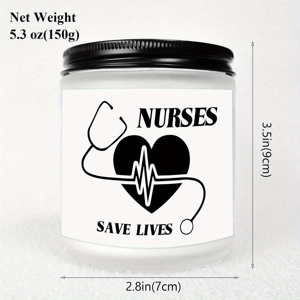 Lavender Scented Candle 5.3oz - Perfect Nursing Appreciation Gift for Men & Women, Ideal for Nurse Practitioners, Paramedics, Students - Unique Present for Birthdays, Thanksgiving, Graduation Lootquake LLC