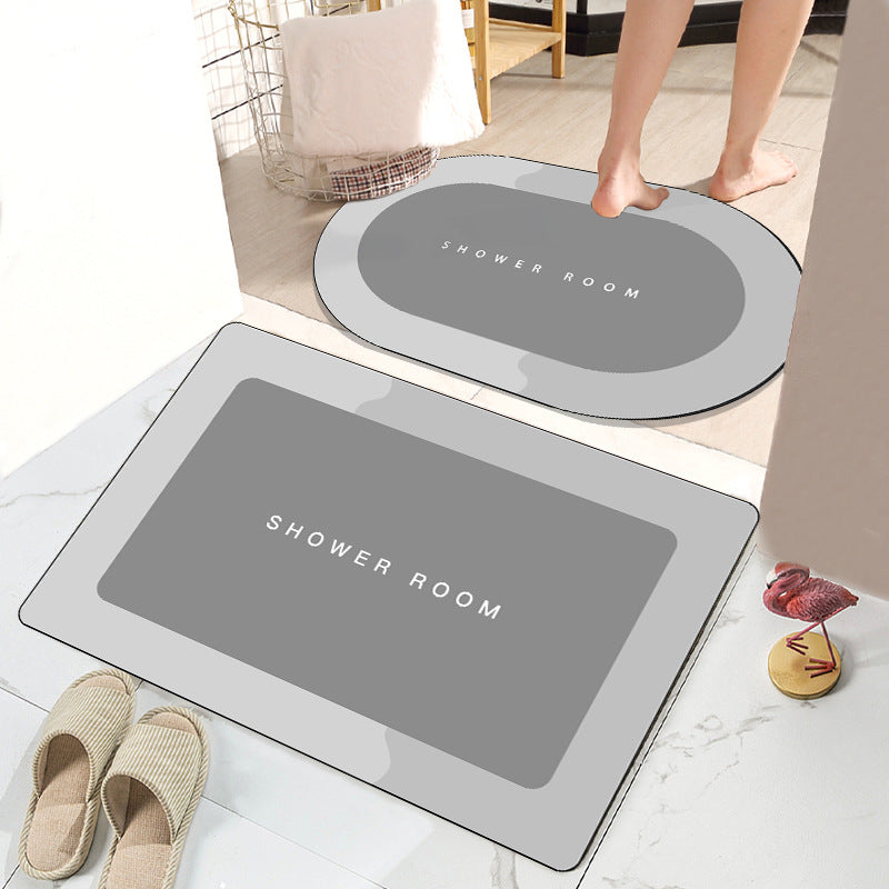 Simple Bathroom Absorbent Non-slip Floor Mat Pi-Mart