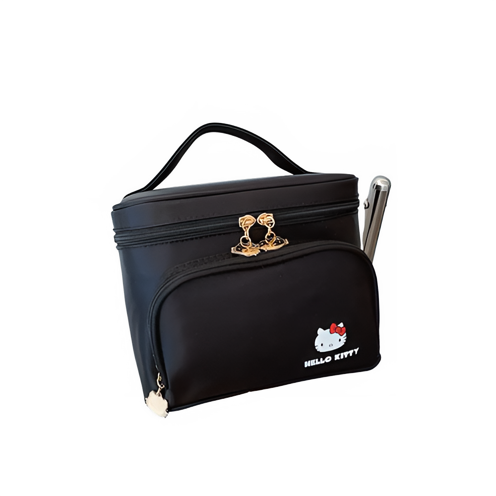 Sanrio Hello Kitty Handbag Cosmetic Bag Hot Selling Item New Product Kawaii Cartoon High-Capacity Outdoors Campus Adult Student Pi-Mart
