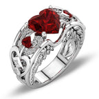 Red Love Heart Ring - SJB-DIAMOND ELITES
