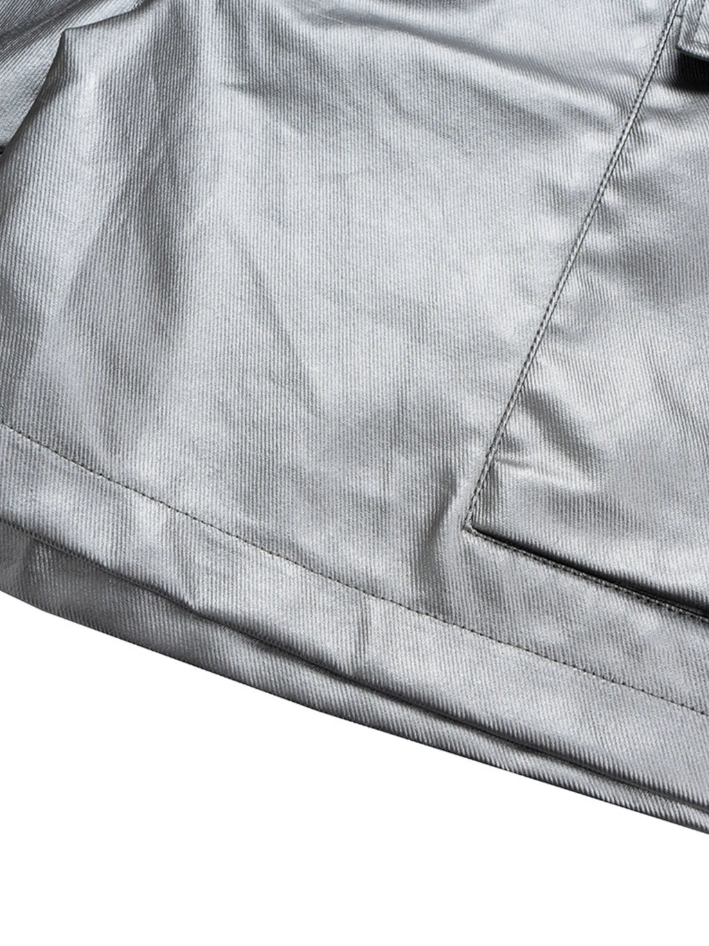 Men's Cargo Style Metallic Zipper Shorts