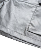 Men's Cargo Style Metallic Zipper Shorts