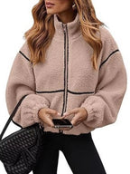 Cozy Sherpa Fleece Zip-Up Jacket