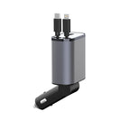 Metal Car Charger 100W Super Fast Charging Car Cigarette Lighter USB And TYPE-C Adapter Pi-Mart