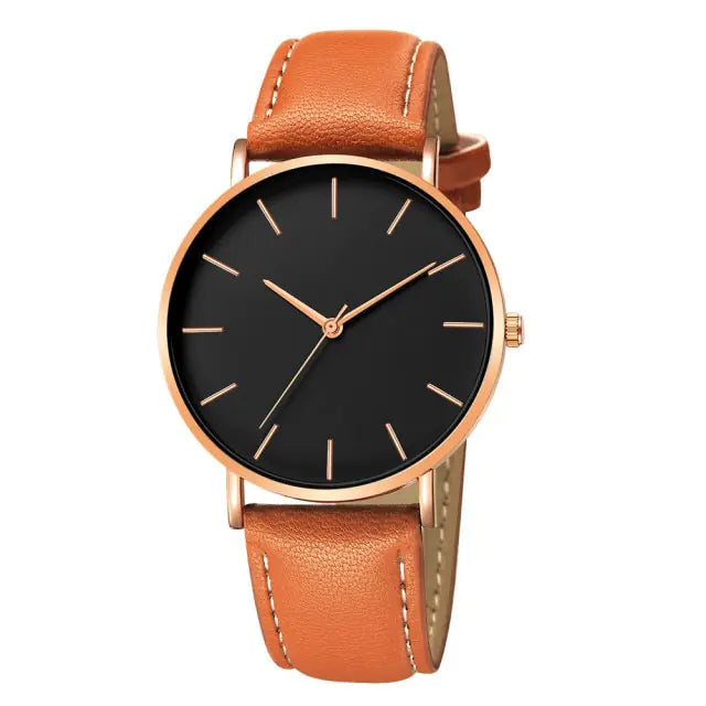 Simple Leather Men's Luxury Watches Pi-Mart