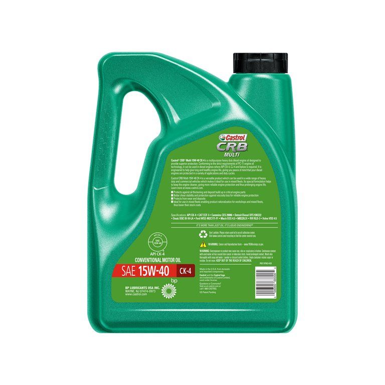 Castrol CRB Multi Heavy Duty 15W-40 CK-4 Motor Oil, 1 Gallon