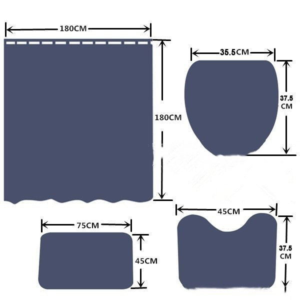 Bathroom non-slip floor mat absorbent suit Pi-Mart