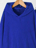 Textured Long Sleeve Hoodie and Pants Set THRIXINE