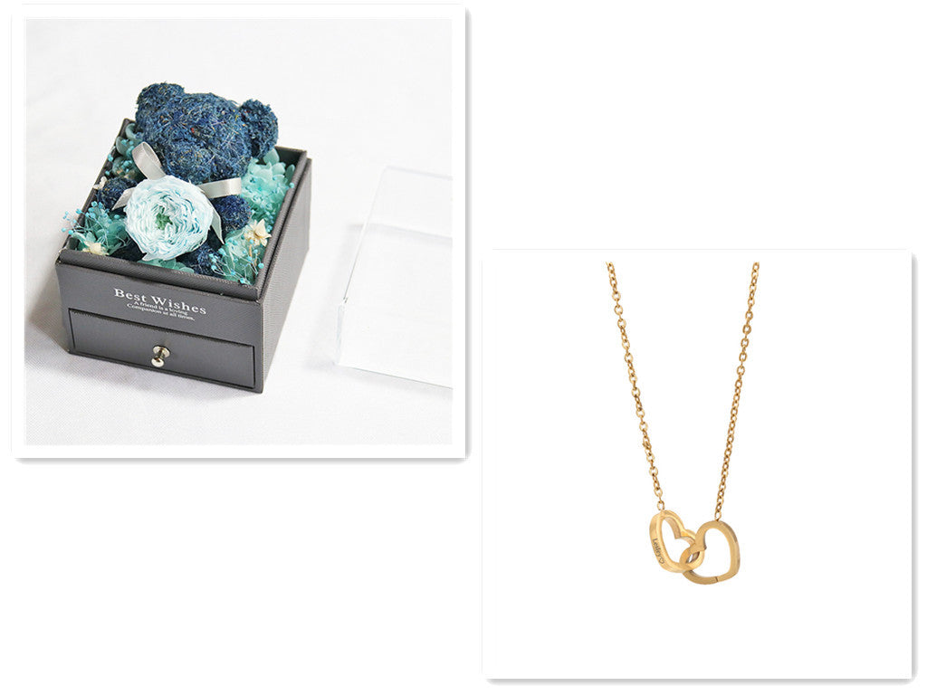 Simple Stainless Steel Plating Love Engraved Necklace Pi-Mart
