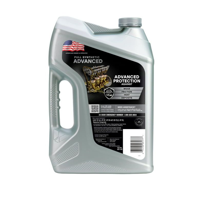 Valvoline Advanced Full Synthetic 0W-20 Motor Oil 5 QT