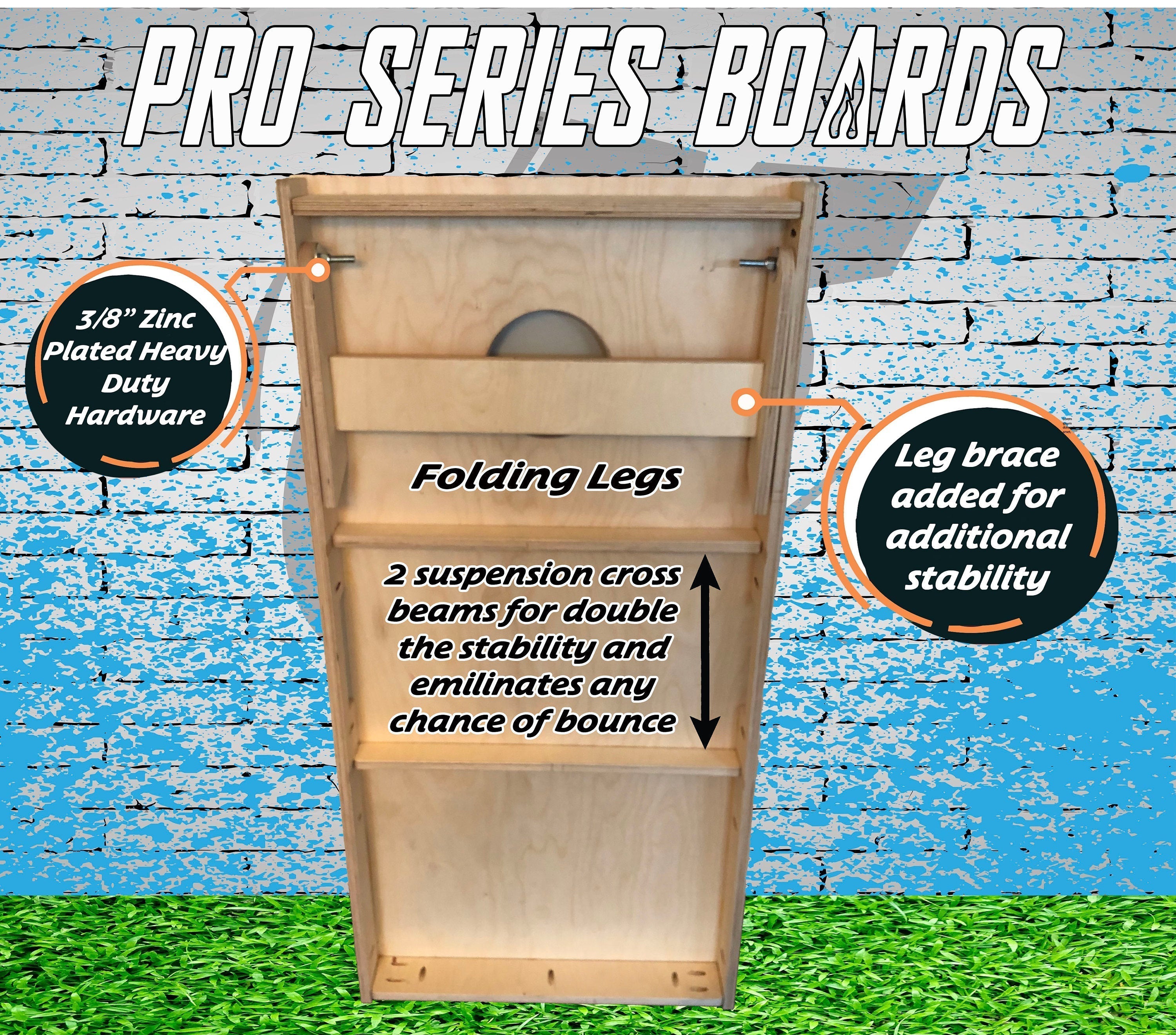 Custom Cornhole Boards (Your Company Logo, Image, or Design Request) - SJB-DIAMOND ELITES