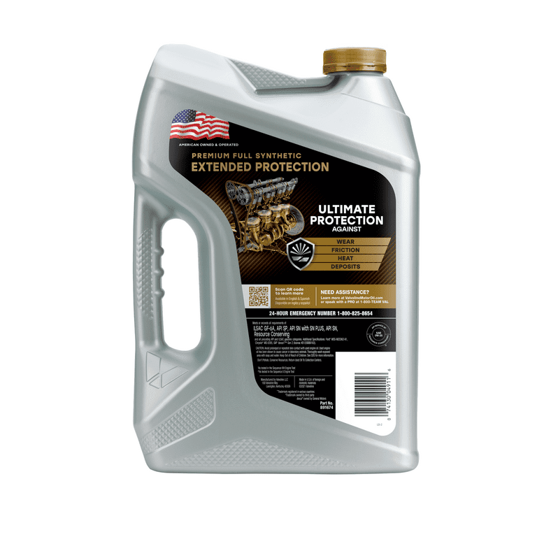 Valvoline Extended Protection Premium Full Synthetic 0W-20 Motor Oil 5 QT EasyOptionXY LLC