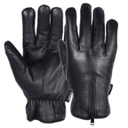 Men’s Warm Winter Dress And Work Gloves, Thermal Lining, Genuine Black Leather MRX Products