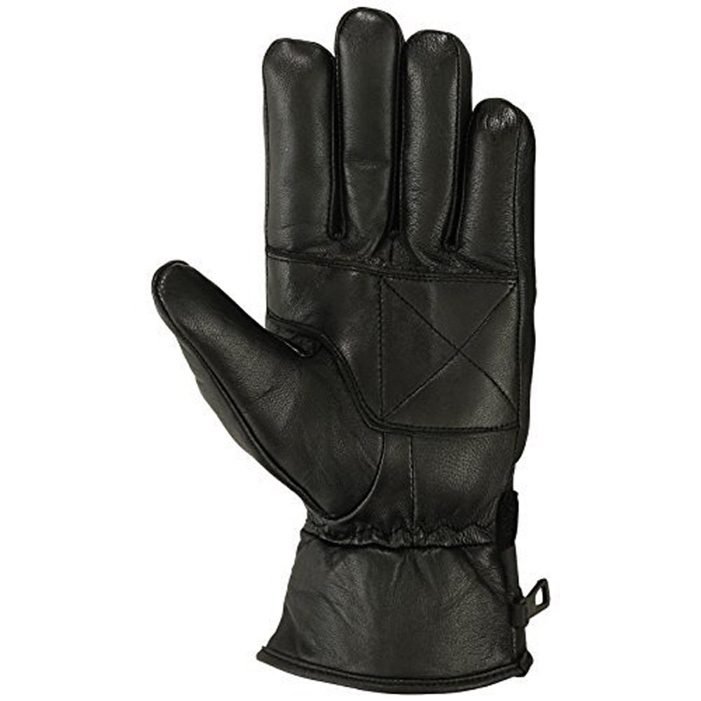 Mens Warm Winter Cold Weather Glove Leather Motorcycle Gloves Thermal Linning - SJB-DIAMOND ELITES