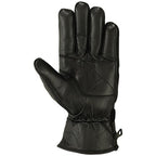 Mens Motorbike Gloves Cold Weather Motorcycle Riding Genuine Leather Black Glove-Black-Gray-S - SJB-DIAMOND ELITES