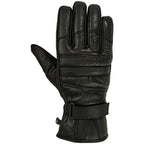 Mens Motorbike Gloves Cold Weather Motorcycle Riding Genuine Leather Black Glove-Black-Gray-XXL - SJB-DIAMOND ELITES