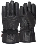 Mens Warm Winter Cold Weather Glove Leather Motorcycle Gloves Thermal Linning - SJB-DIAMOND ELITES