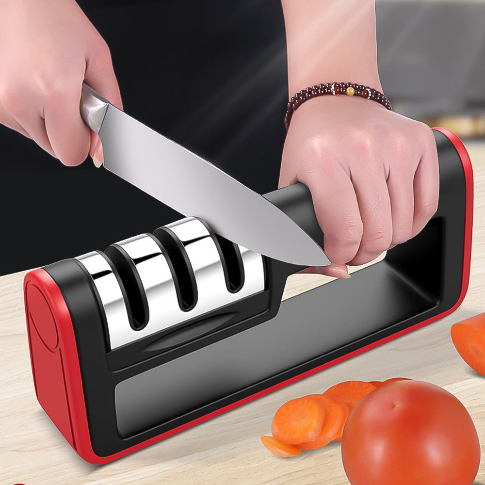 Professional Knife Sharpener Diamond Quick Professional 3 Stages Sharpener Knife Sharpening Tools Sharpening Stone Pi-Mart