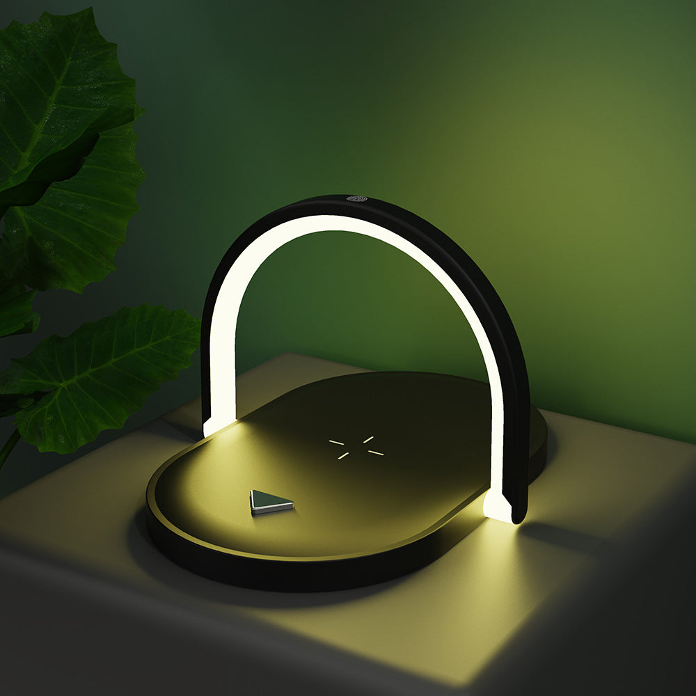 3 In 1 Foldable Wireless Charger Night Light Wireless Charging Station Stonego LED Reading Table Lamp 15W Fast Charging Light Pi-Mart