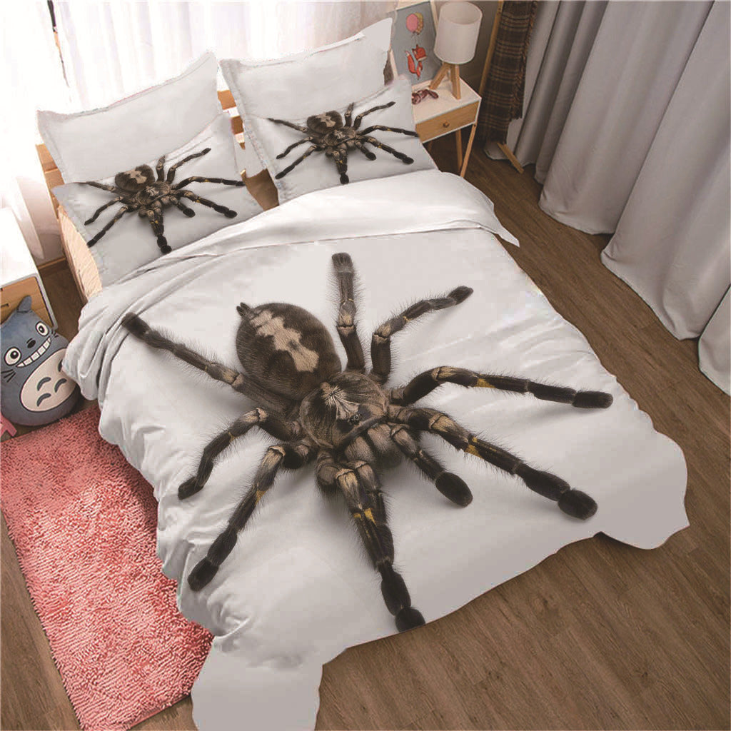 Little Spider Cross Duvet Cover Three Piece Set Pi-Mart