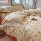 Broken Spring And Autumn Girl Bedding Sheet Quilt Cover Set Of Three Pi-Mart