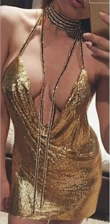 Ladies Sequined Party Dress - SJB-DIAMOND ELITES