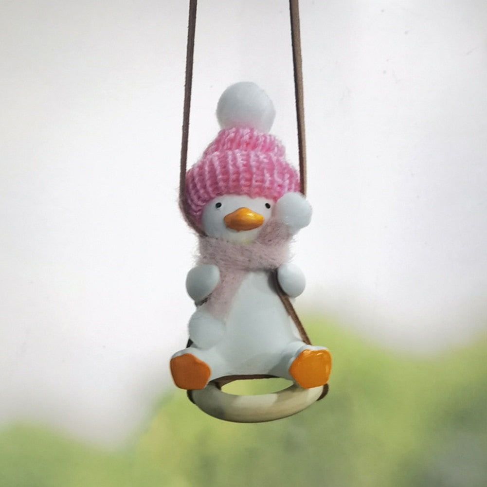 Cool Knit Cap Duck Car Pendant - SJB-DIAMOND ELITES