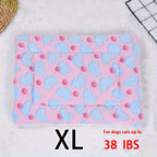 All-Season Dirt-Resistant Rectangular Pet Blanket - Comfortable Dog Paw Heart Print Pet Bed, 1pc Lootquake LLC
