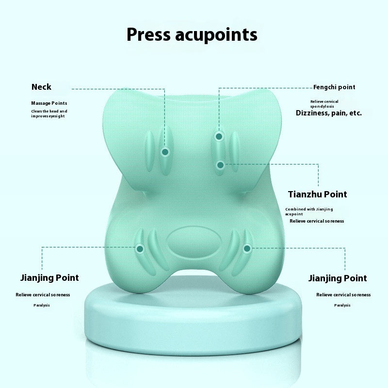 Neck Massager Neck Cervical Spine Correction Support Massage Pillow Pi-Mart