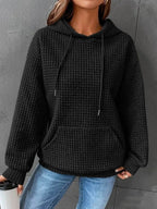 Women's Loose Casual Solid Color Long-sleeved Sweater Pi-Mart