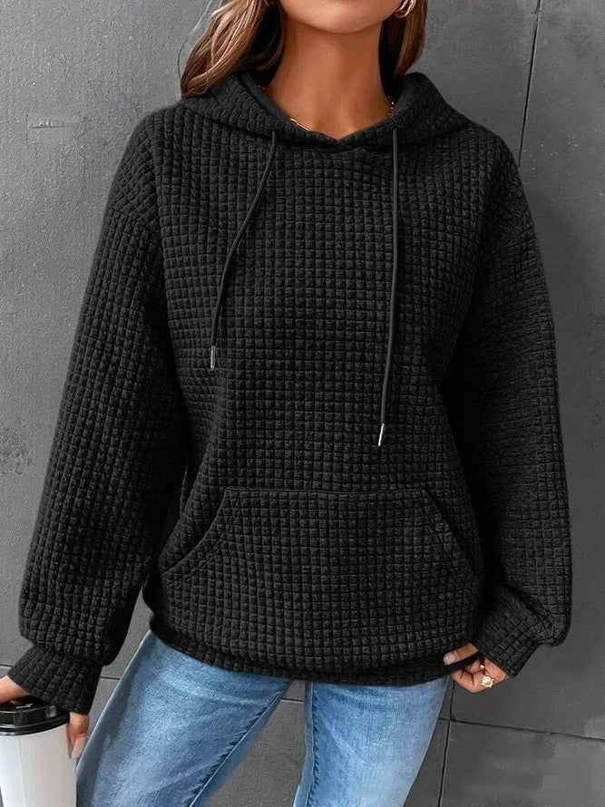 Women's Loose Casual Solid Color Long-sleeved Sweater Pi-Mart