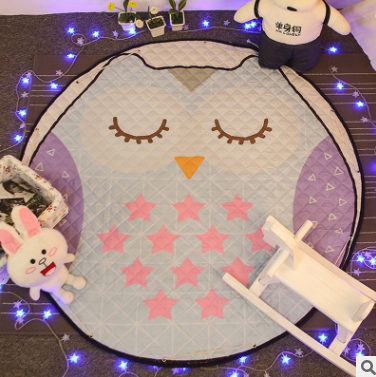 Explosion models Ins cotton car storage mat storage toy mats Round outing children climbing mat storage bag Pi-Mart