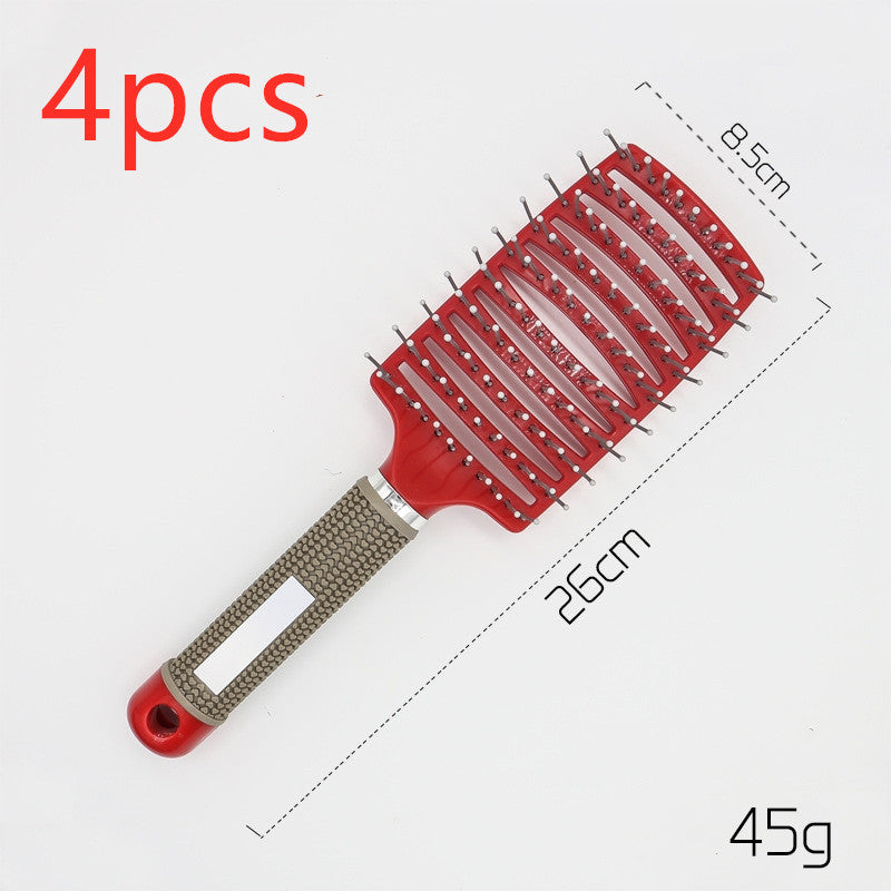 Hairbrush Anti Klit Brushy Haarborstel Women Detangler Hair Brush Bristle Nylon Scalp Massage  Teaser Hair Brush Comb Pi-Mart