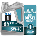 Mobil 1 Turbo Diesel Truck Full Synthetic Motor Oil 5W-40, 1 Gal