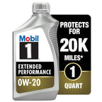Mobil 1 Extended Performance Full Synthetic Motor Oil 0W-20, 1 qt