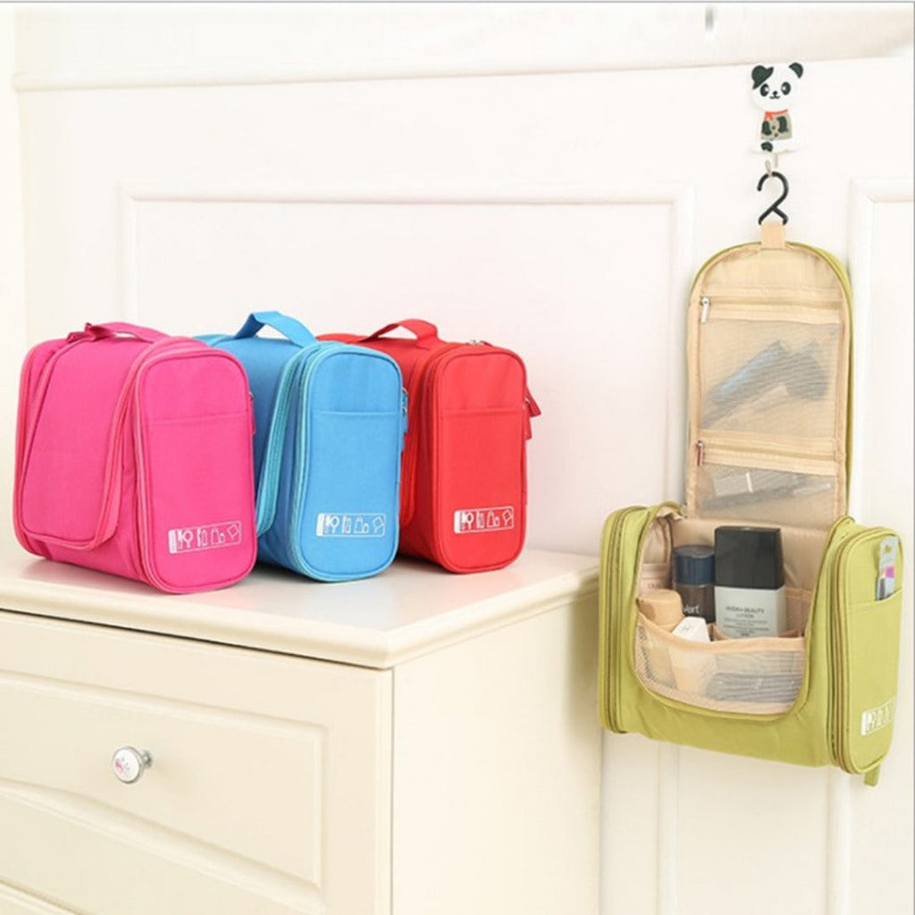 Double Open Wash Bag, Travel Hook Storage Bag, Triple Open Hand Cosmetic Bag, Portable Travel Bag, Toiletry BagToiletry Bag with compartments, Toiletry Bag organizers, - SJB-DIAMOND ELITES