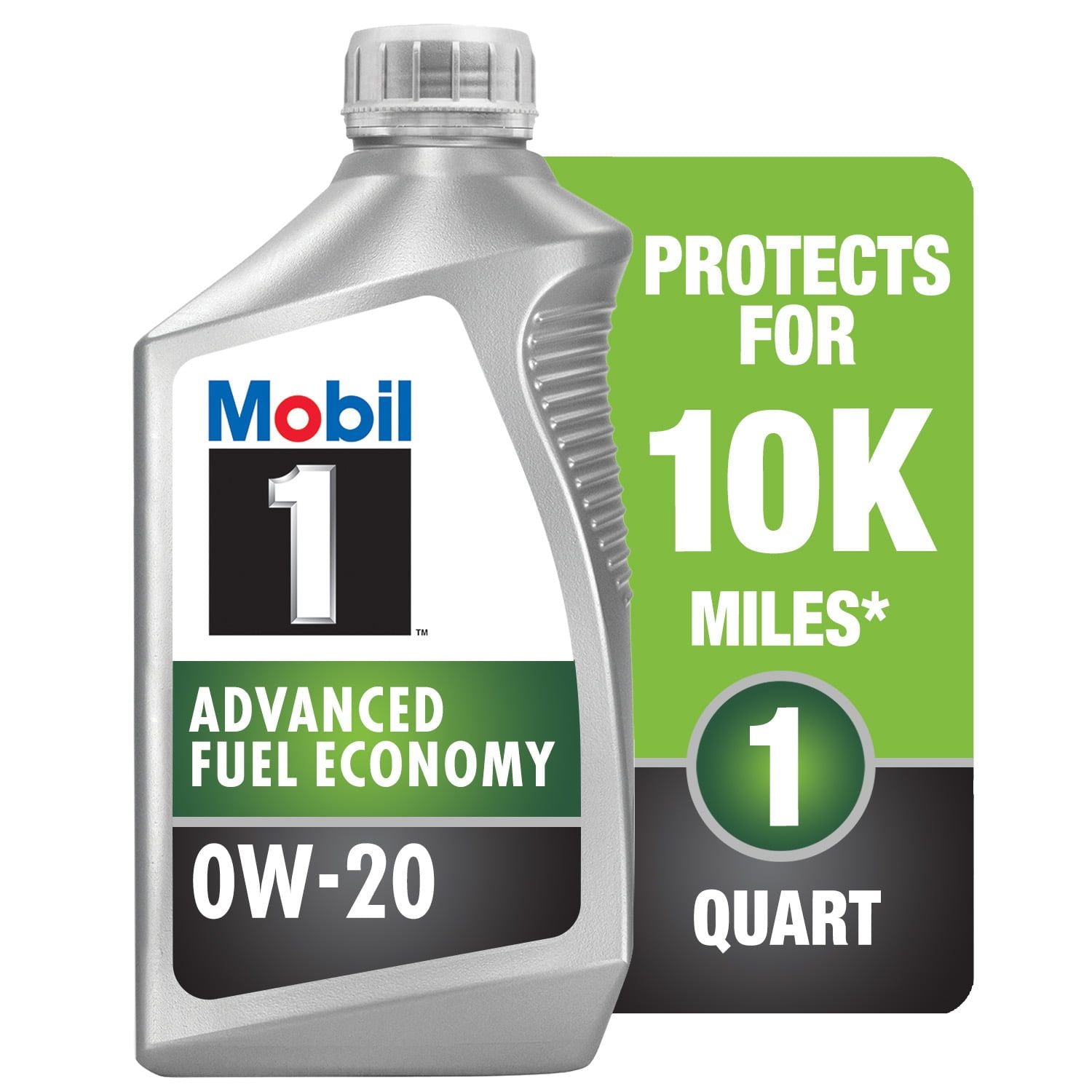 Mobil 1 Advanced Fuel Economy Full Synthetic Motor Oil 0W-20, 1 quart