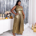 Large Swing Skirt Pleated Dress Women Pi-Mart
