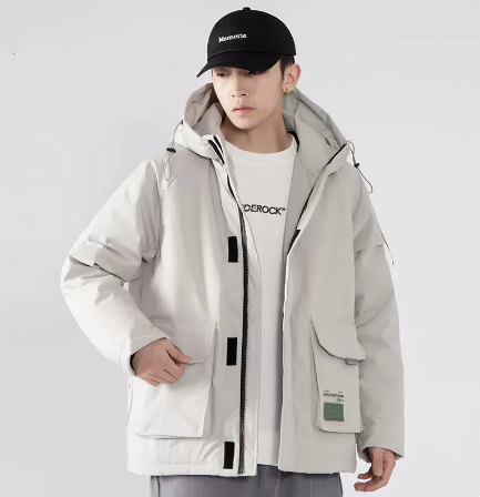 Cloth Embroidered Tooling Down Jacket Pi-Mart