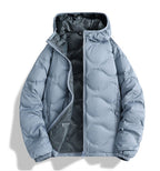 Men's Down Jacket Winter 90 White Duck Down Stand Collar Thickened Graphene Warm Jacket Coat Women Pi-Mart