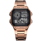 Luxury Famous Sports Business Square Retro Watch Waterproof 50M WIth Count Down Timer Digital Stopwatch Clock For Men and Woman Unisex Watch - SJB-DIAMOND ELITES
