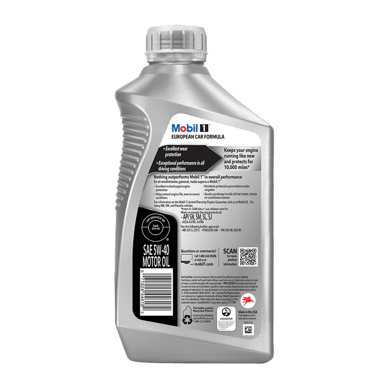Mobil 1 5W-40 - Full Synthetic - Stock up and SAVE on Mobil1 1QTs, 1 quart bottle, sold by each