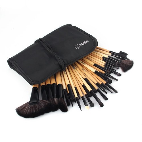 Professional 32Pcs Makeup Brush Foundation Eye Shadows Powder Blue Make Up Brushes Tools Cosmetic Bag pincel maquiagem Brushes Pi-Mart