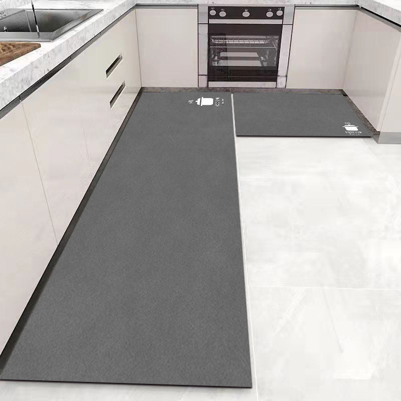 Kitchen Floor Mat Absorbent Oil Absorption Carpet Bedside Rug Non-slip Mat Pi-Mart