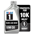 Mobil 1 Advanced Full Synthetic Motor Oil 10W-30, 1 qt