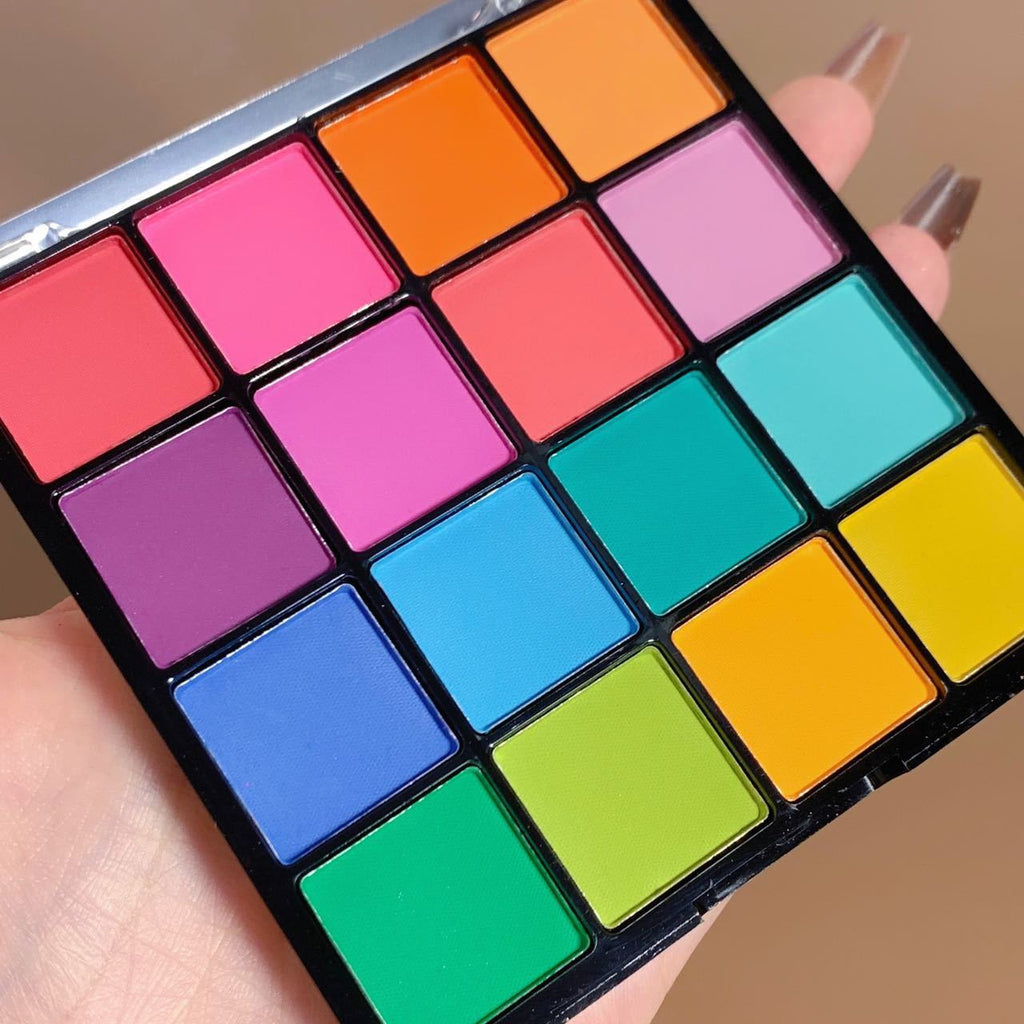 Matte Pearlescent Stage Makeup Eye Shadow Plate Pi-Mart