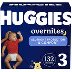 Huggies Overnites NIghttime Baby Diaper Size 3; 132 Count